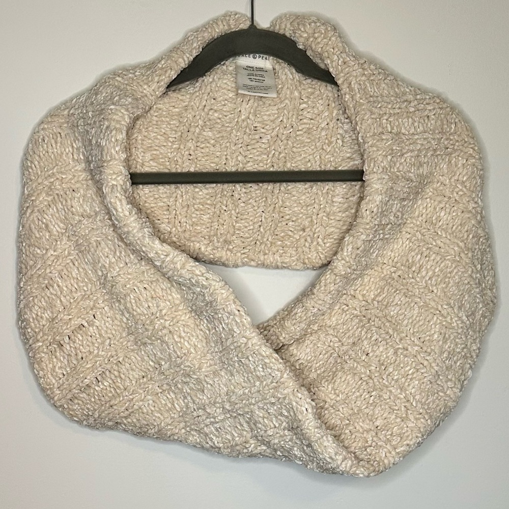 Peace & Pearls infinity scarf